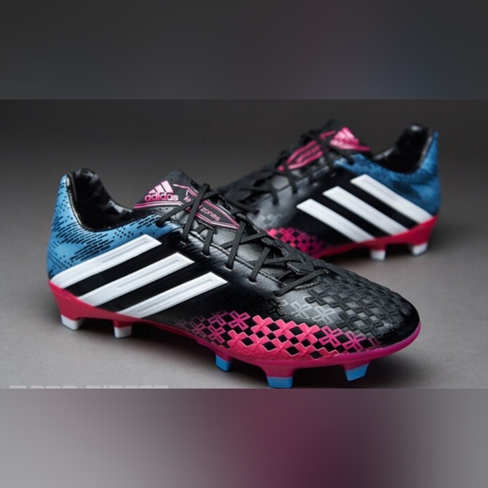 Adidas Women's Black/Pink Athletic Shoes with Mesh Upper Size 8 US